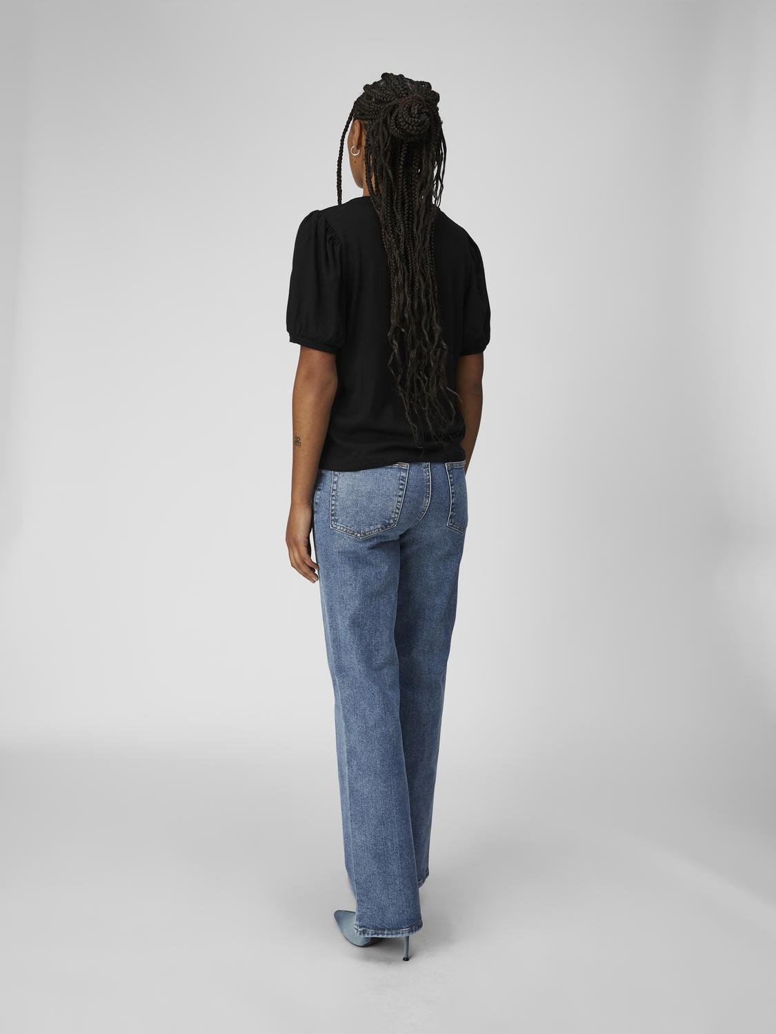 OBJJAMIE S/S TOP NOOS Sort