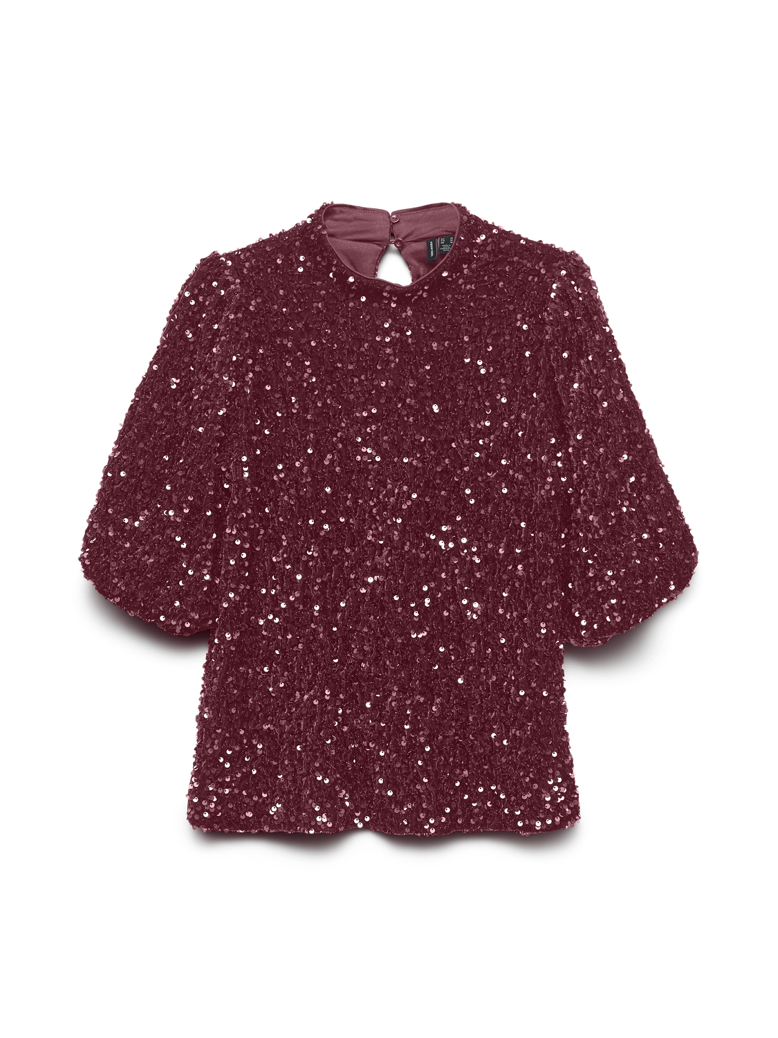 Vmbella 2/4 Highneck Sq Top Jrs Mørkelilla