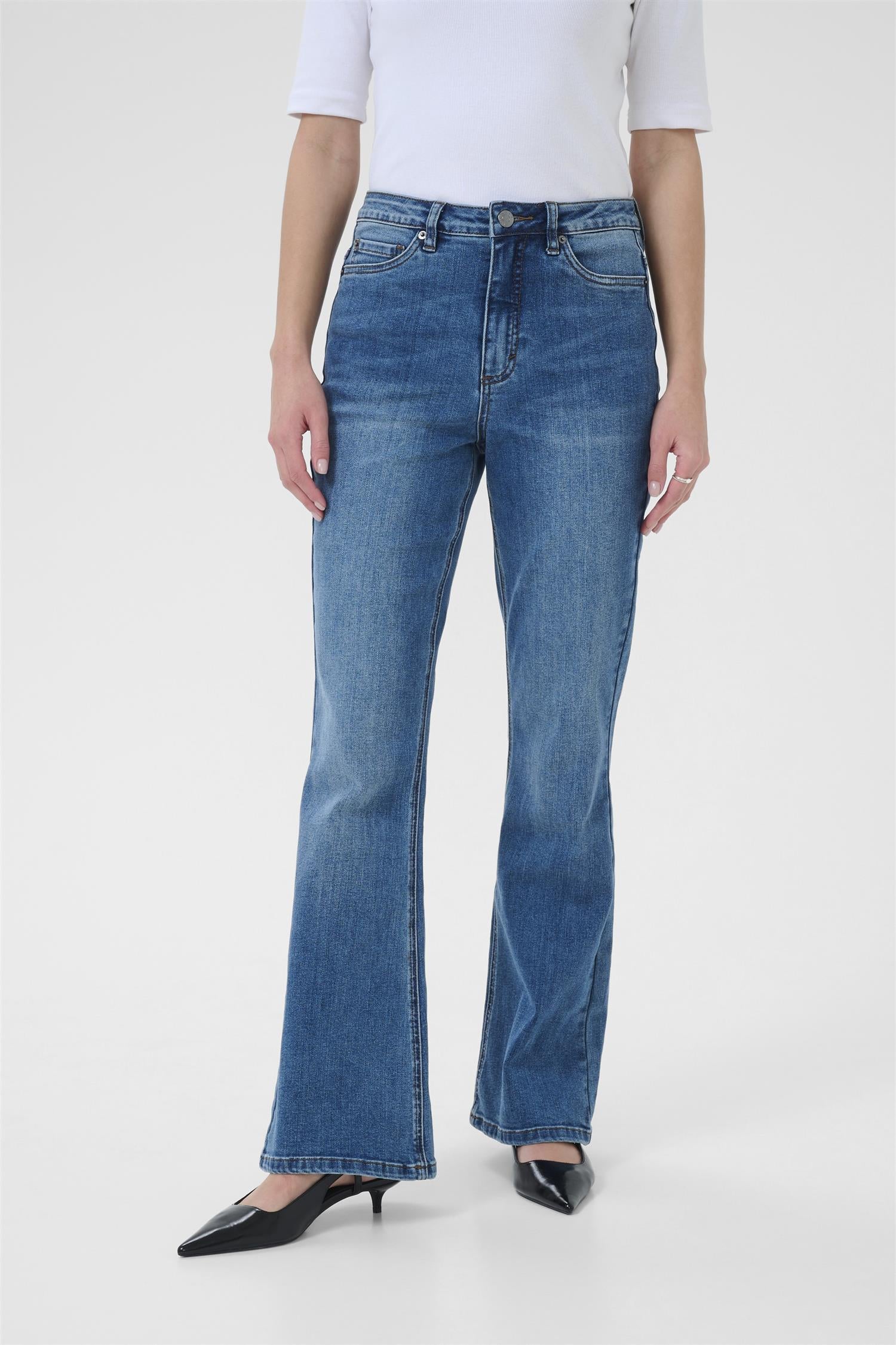 Kaforest Hw Slim Fit Jeans Blå