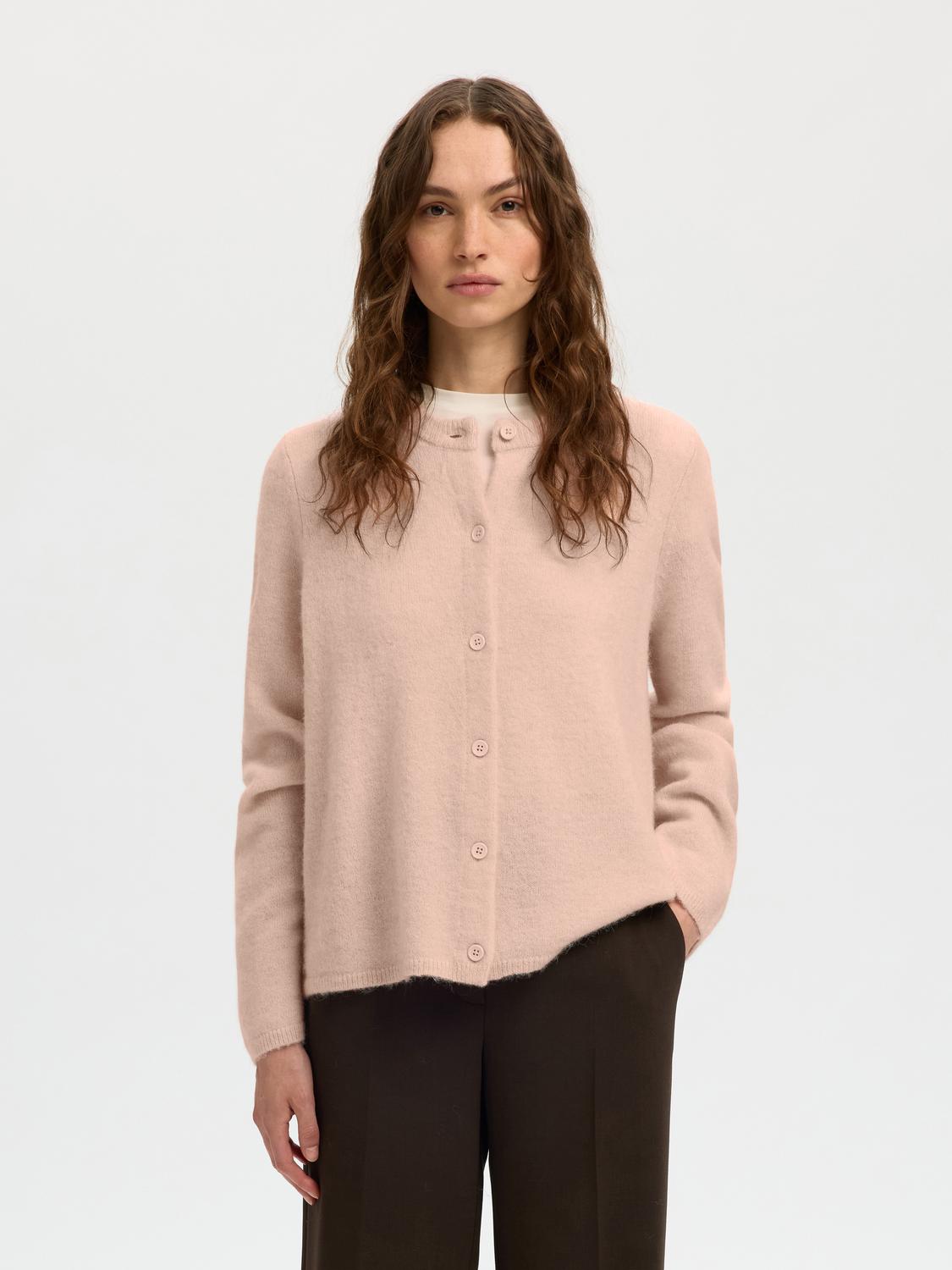 Slwlulu New Ls Knit Cardigan Noos Rosa