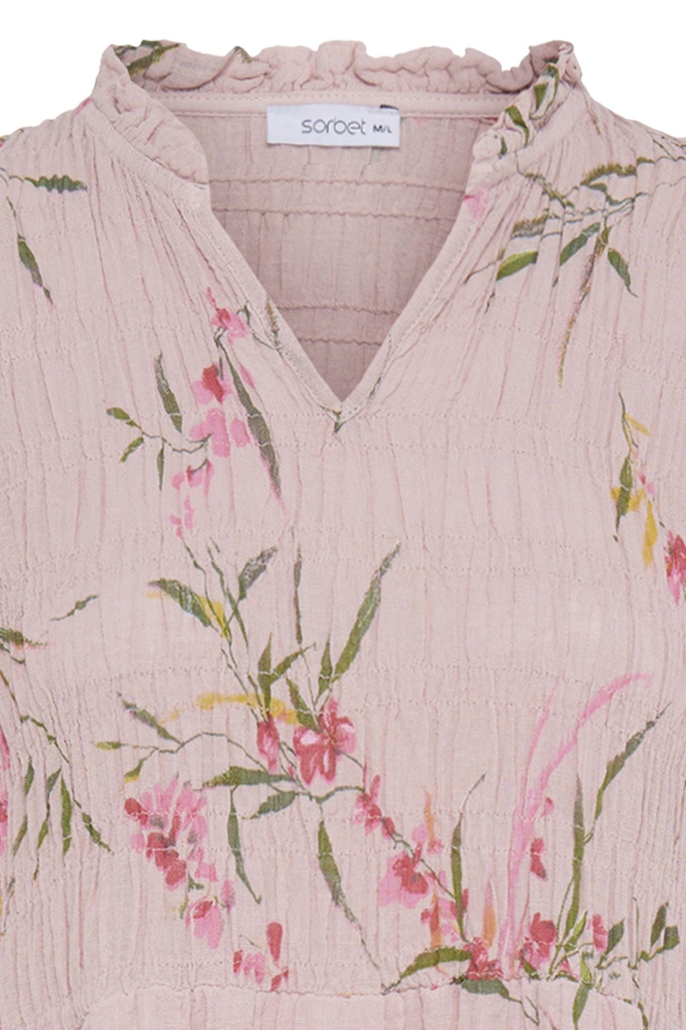 Sbalexa G Long Flo Dress Rosa