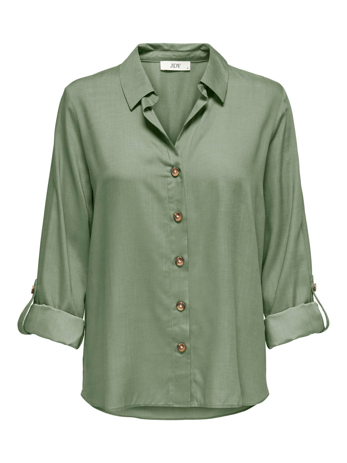 JDYLAUREL LIFE L/S SHIRT WVN DIA Grønn