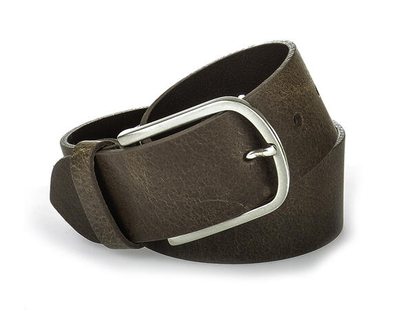 Belte kurvet 4 cm Brun
