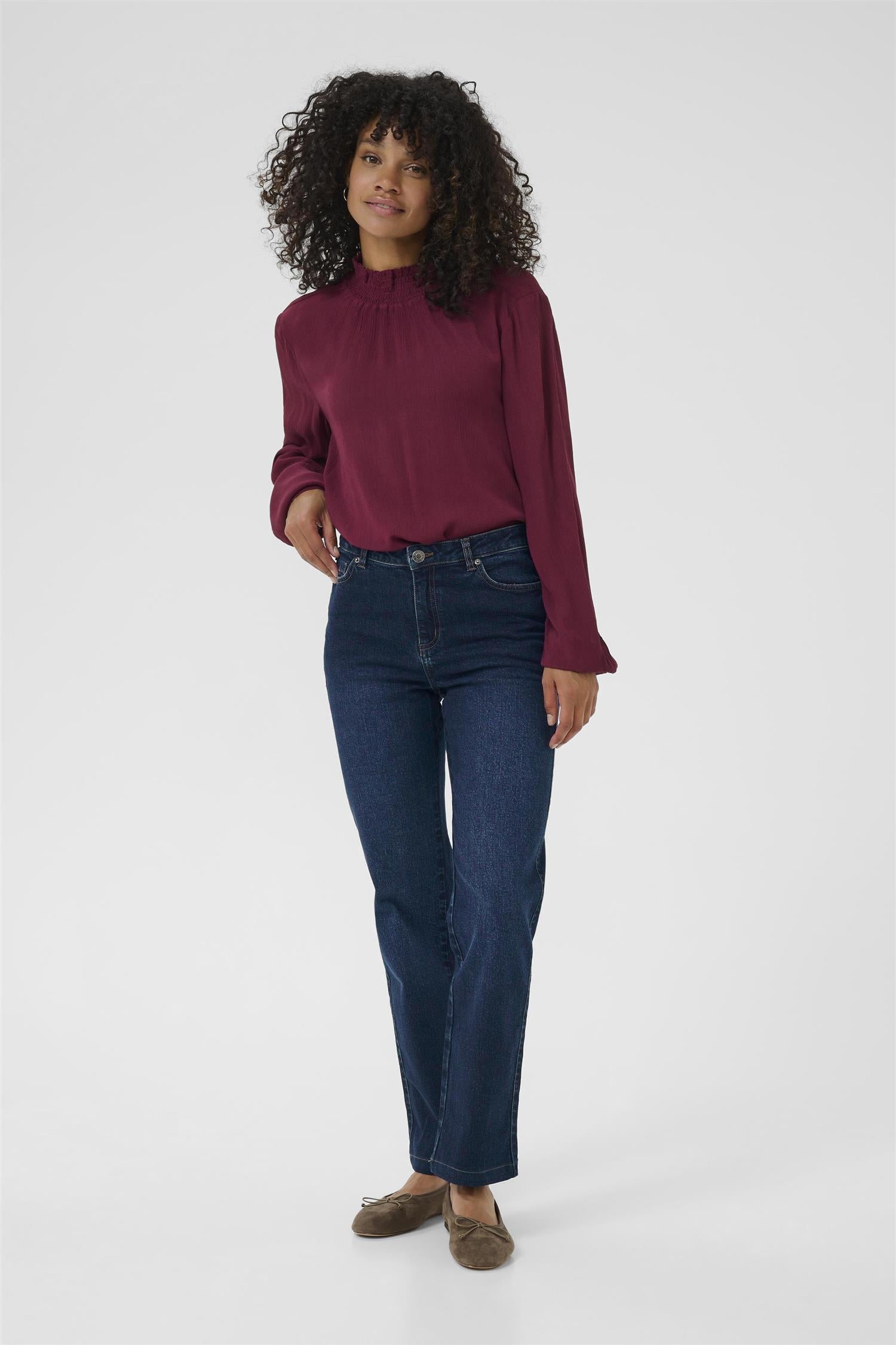 Kamaris Reg Fit Jeans Dark Blue Denim