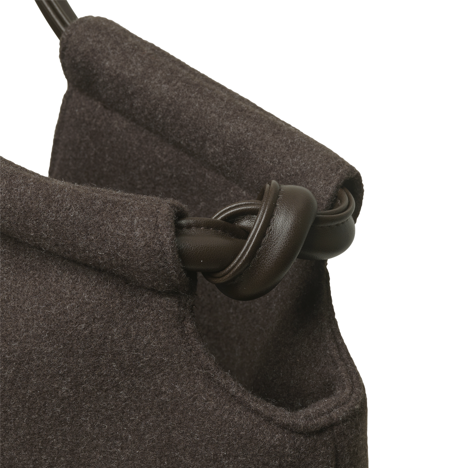 Day Woolen Tote Brun