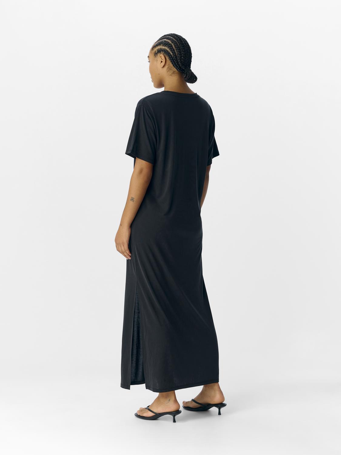 OBJANNIE S/S LO ANKLE DRESS DIV Sort