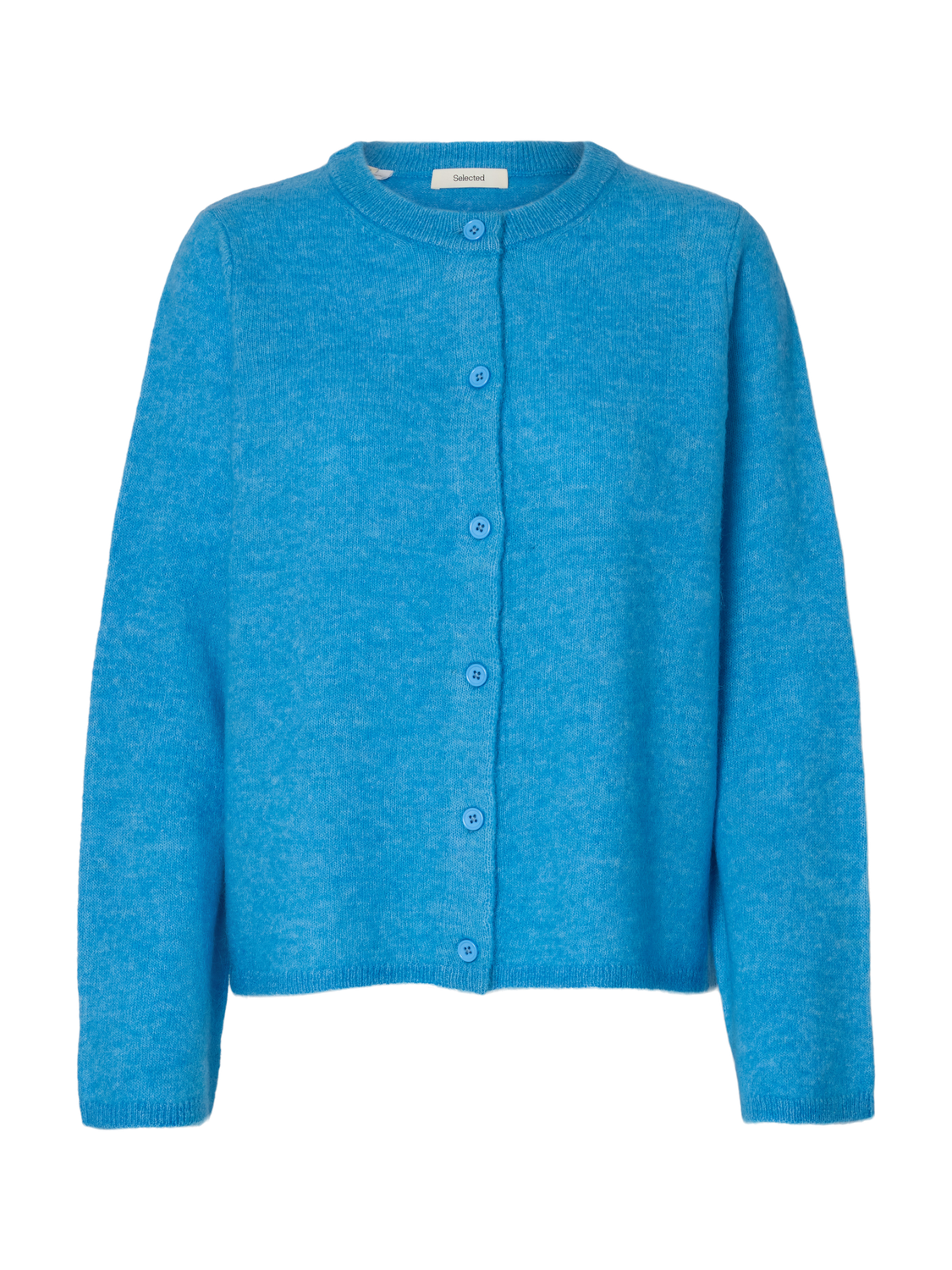 Slwlulu New Ls Knit Cardigan Noos Blå