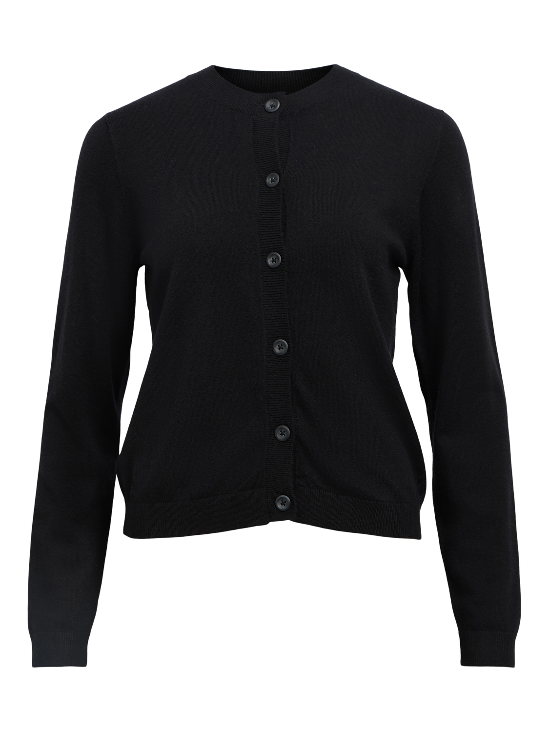 Objthess L/s Short Cardigan Noos Sort