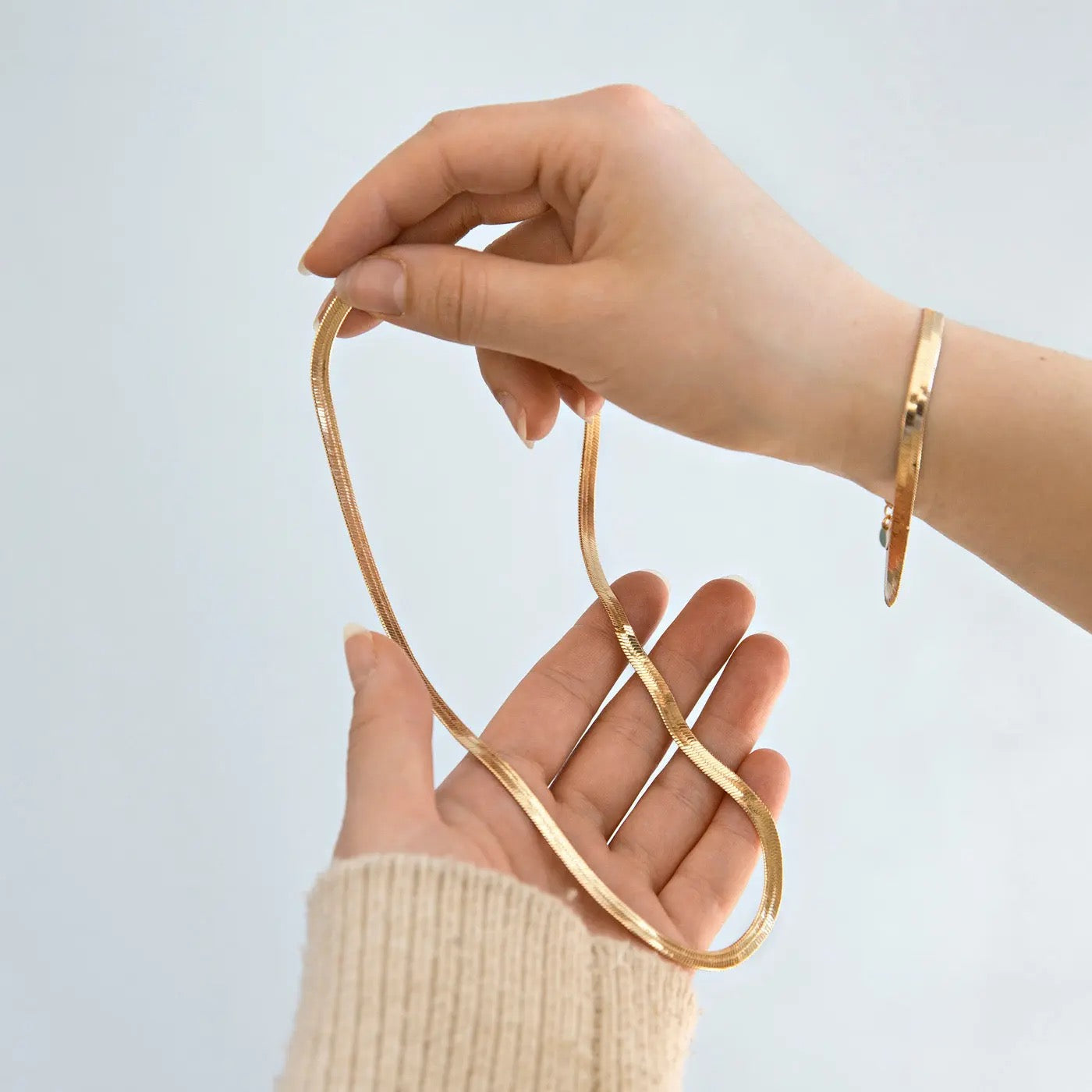 IVY Snake Chain Necklace Stainless Steel - Gold