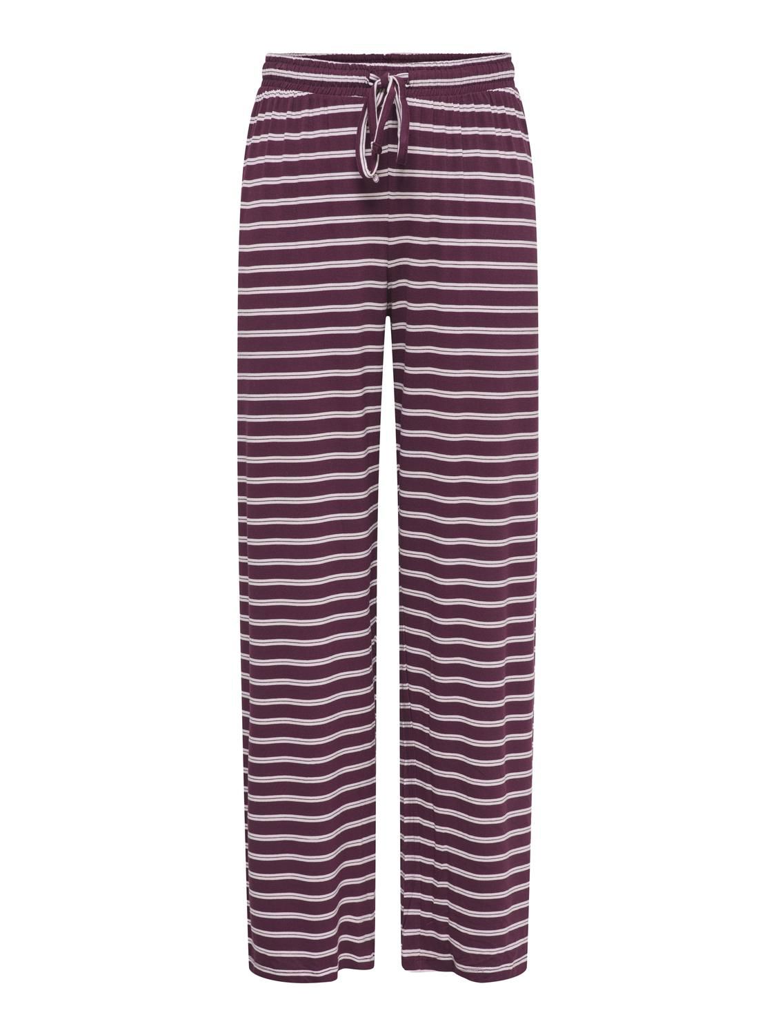 Onlnina Long Aop Pants Jrs Burgunder
