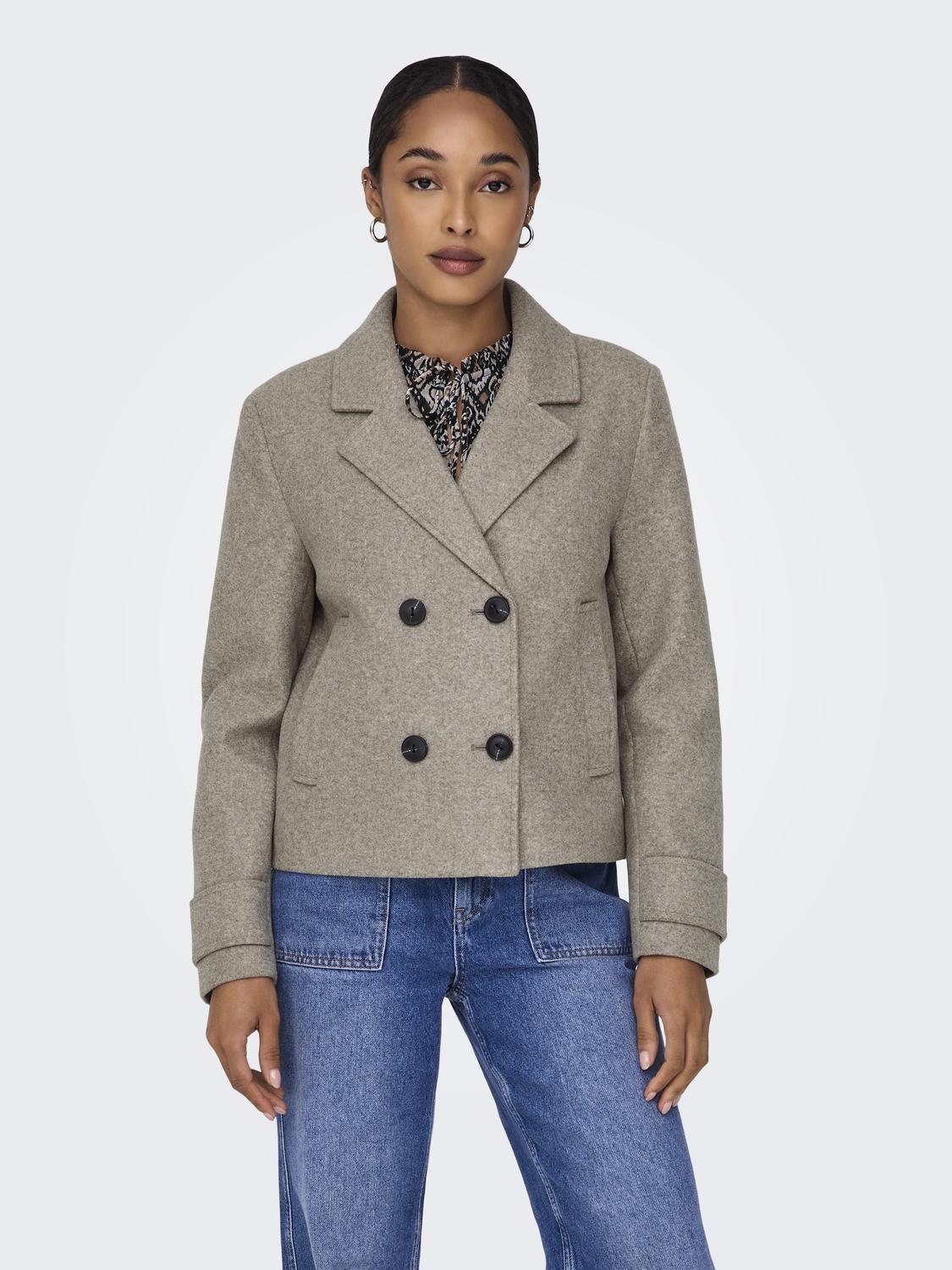 Onlfreja Life Short Db Jacket Otw Noos Mellombrun