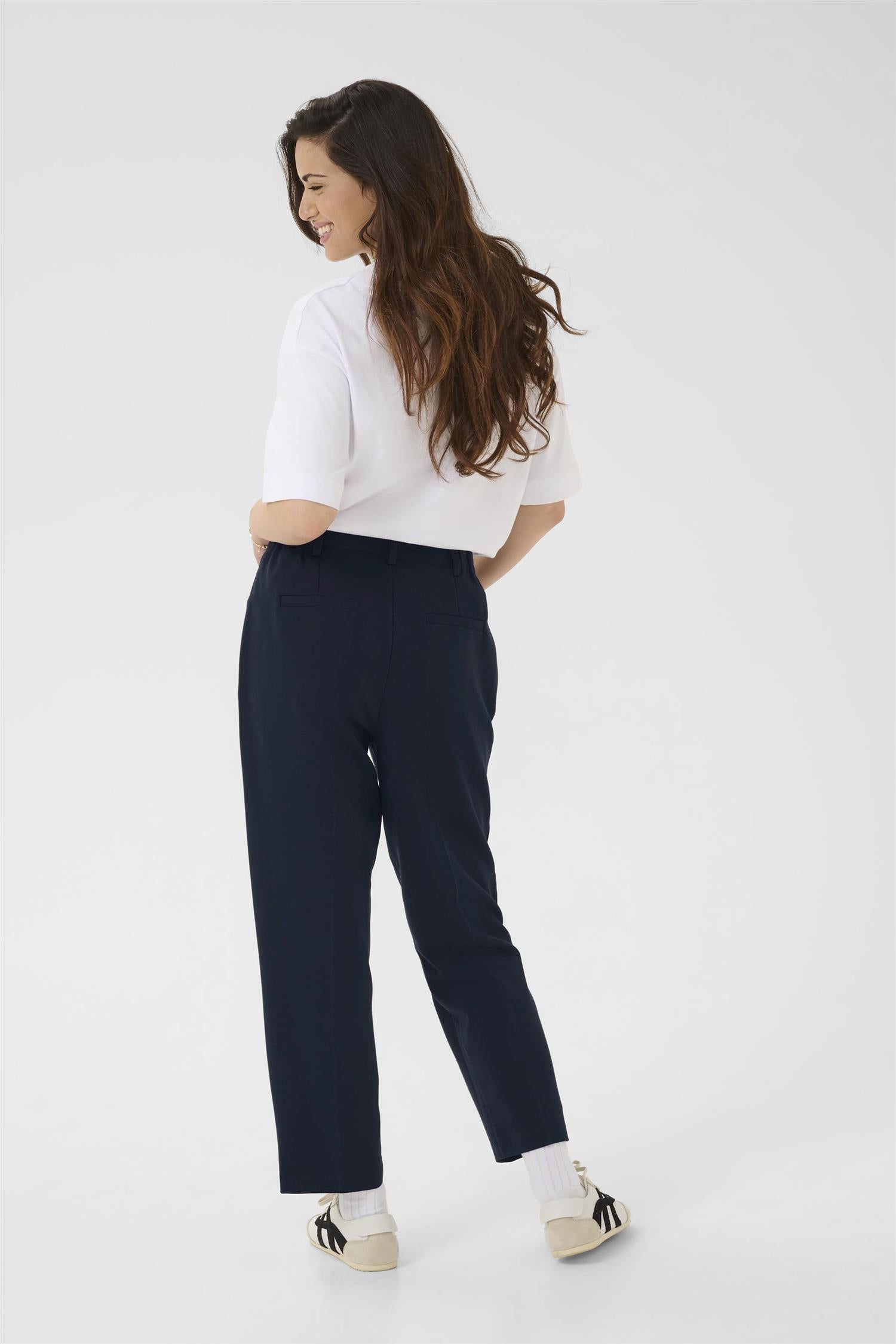 Kaheather Cropped Pants Blå