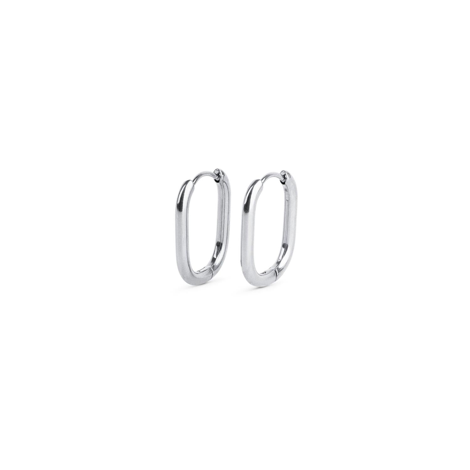 Pernille - Hoop Earrings Stainless Steel Sølv
