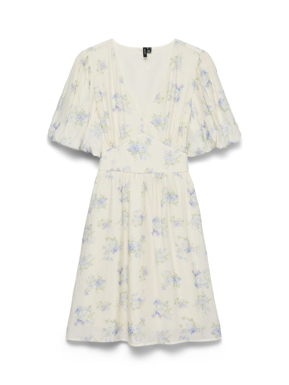 Vmbella 2/4 V-Neck Short Dress Wvn Blå