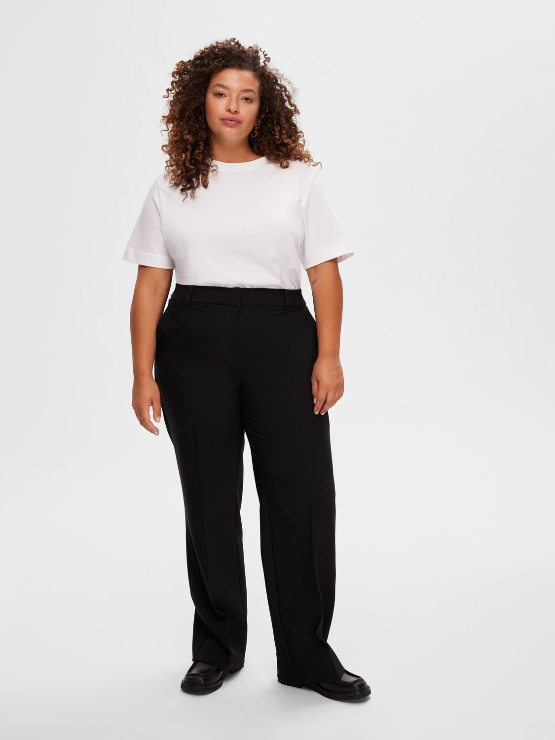 Slfrita Mw Wide Pant Fd Noos Sort