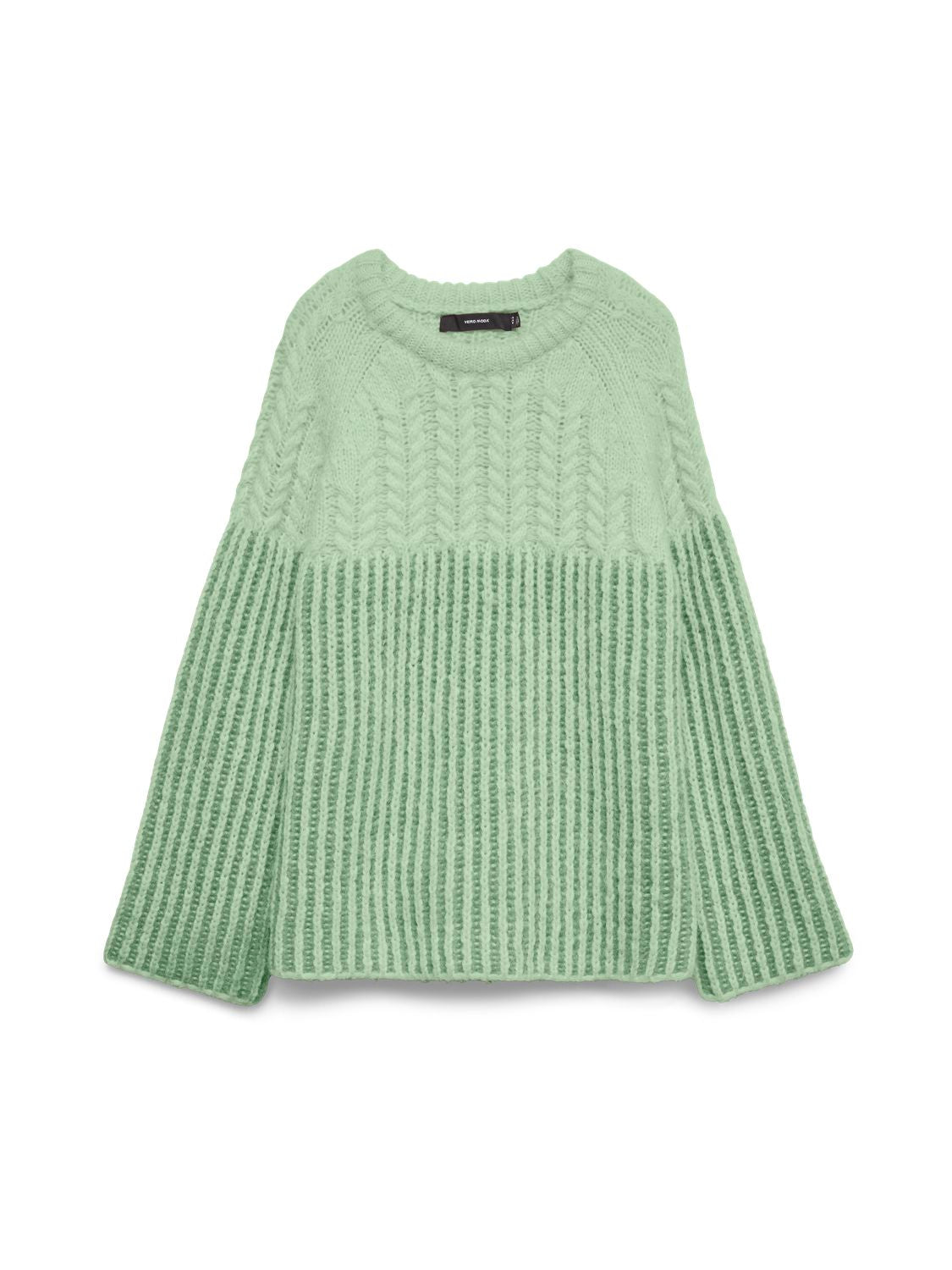 Vmerika Ls O-Neck Long Pullover Exp Grønn