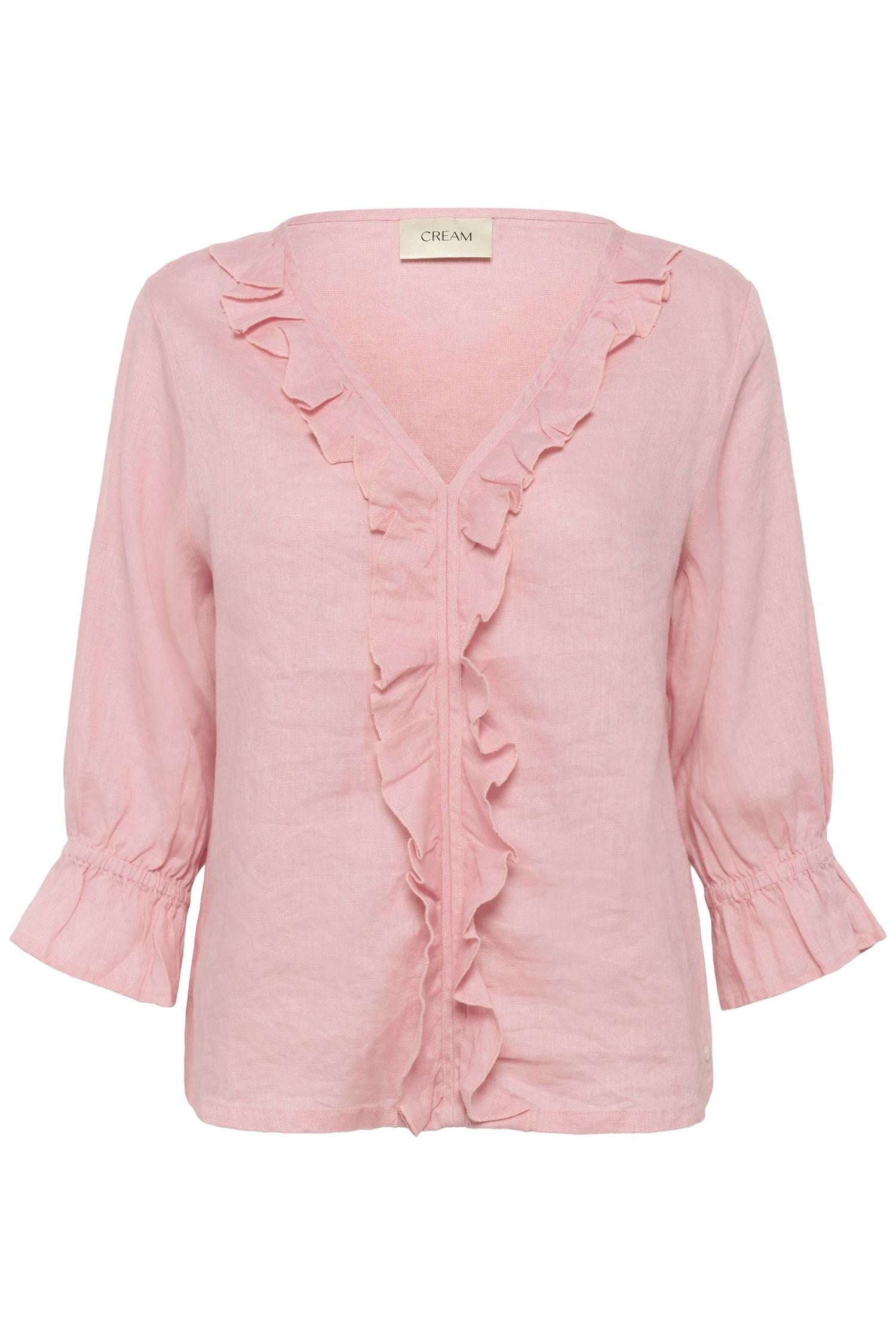 Crbellis Frill Blouse Rosa
