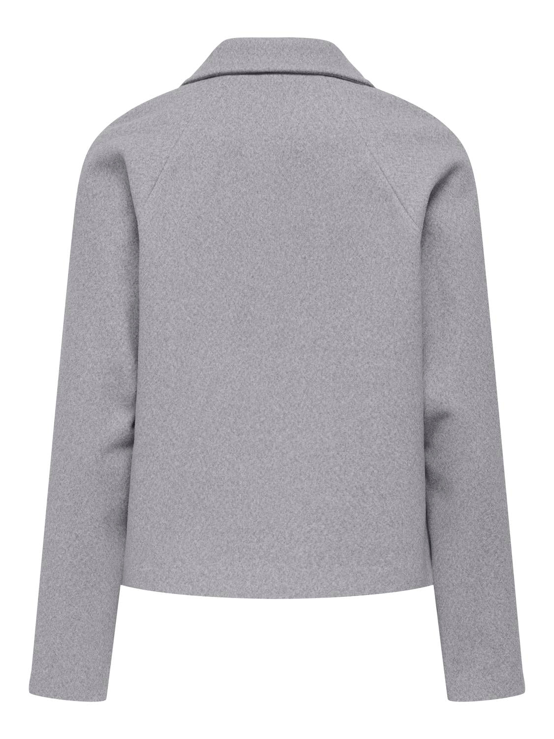 JDYVIOLA LIFE SHORT JACKET OTW HAB Lysegrå