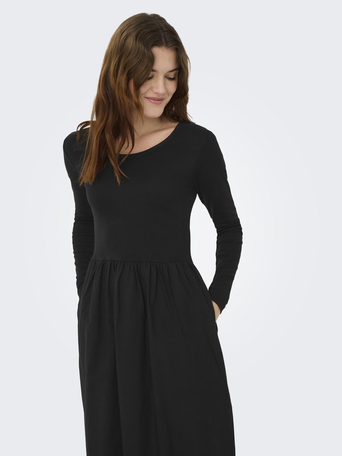 Jdyhope Life L/s Mix Dress Jrs Sort