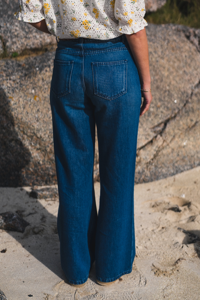 Rauscecilie Hw Pants Blå