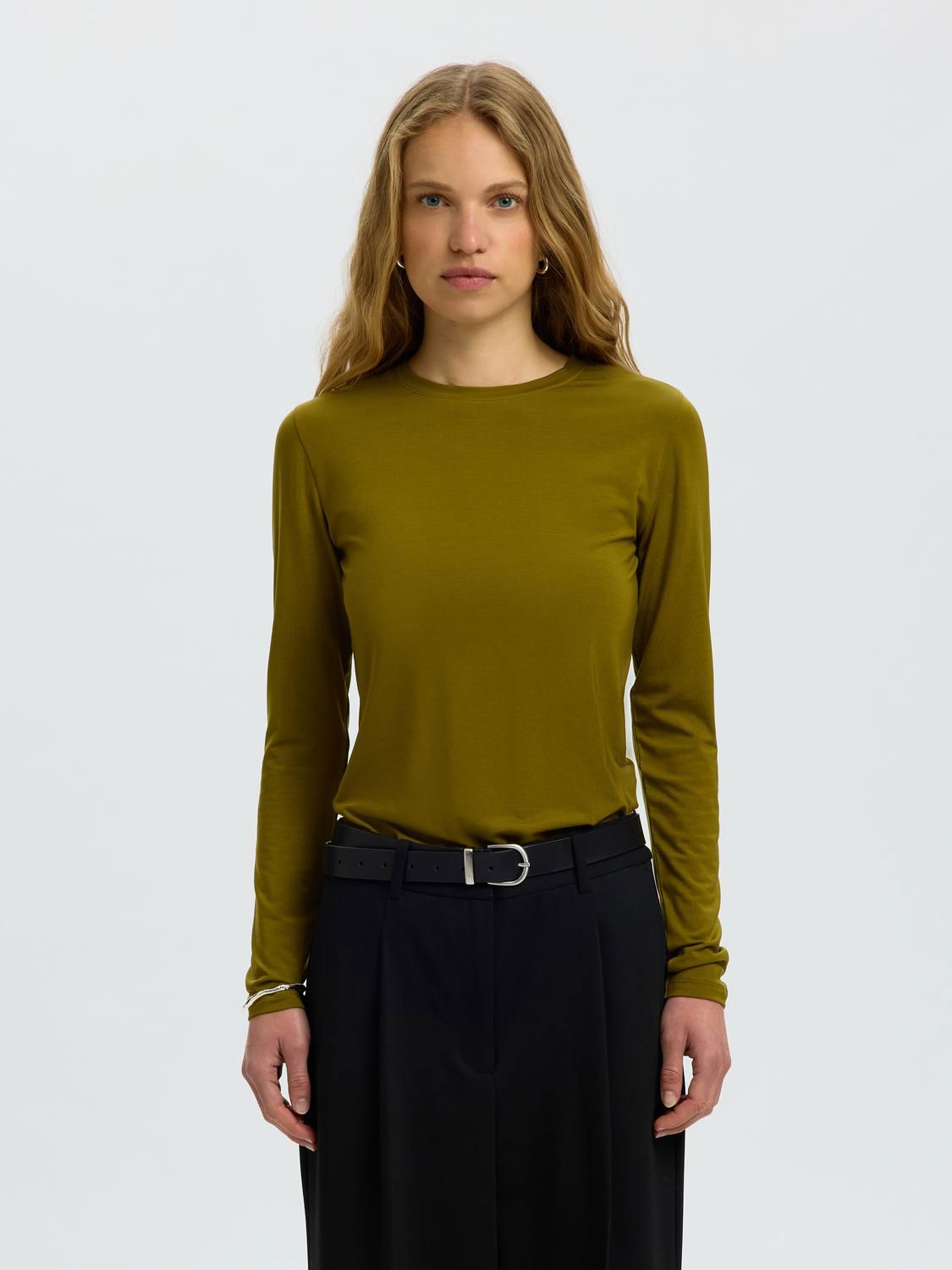 Slwmanja Ls O-Neck Noos Brun