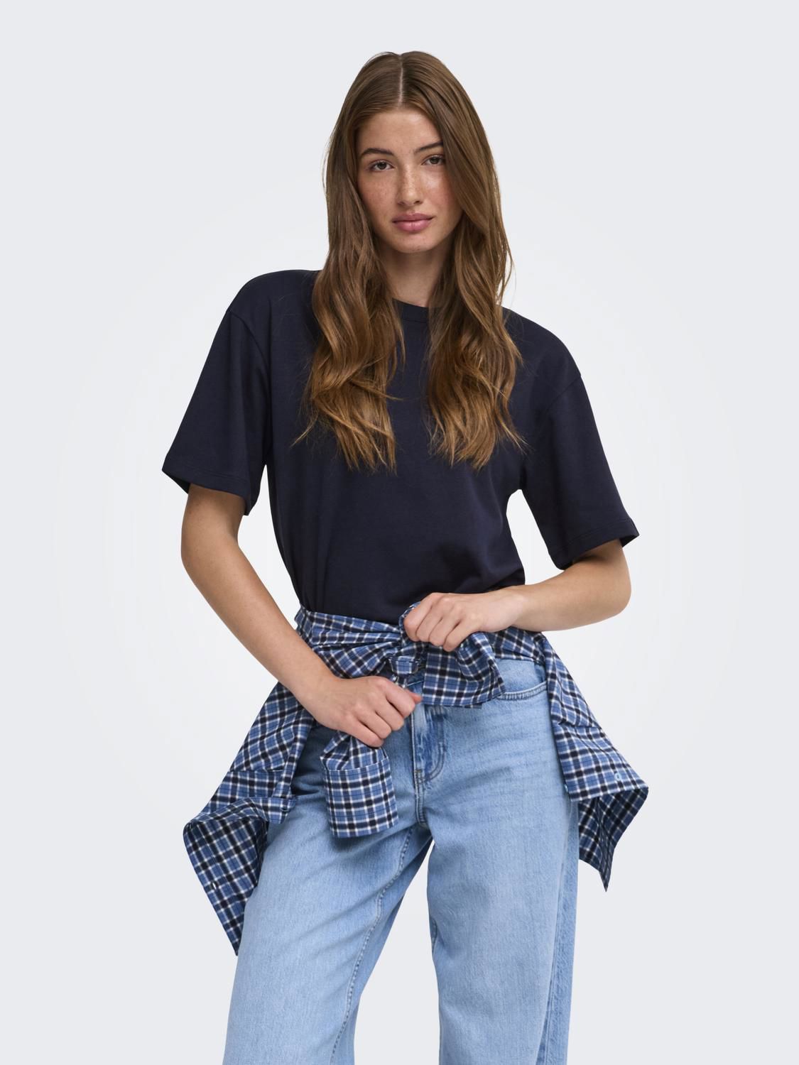 Onlsuperior Ss Oneck Loosetop Jrs Noos Blå
