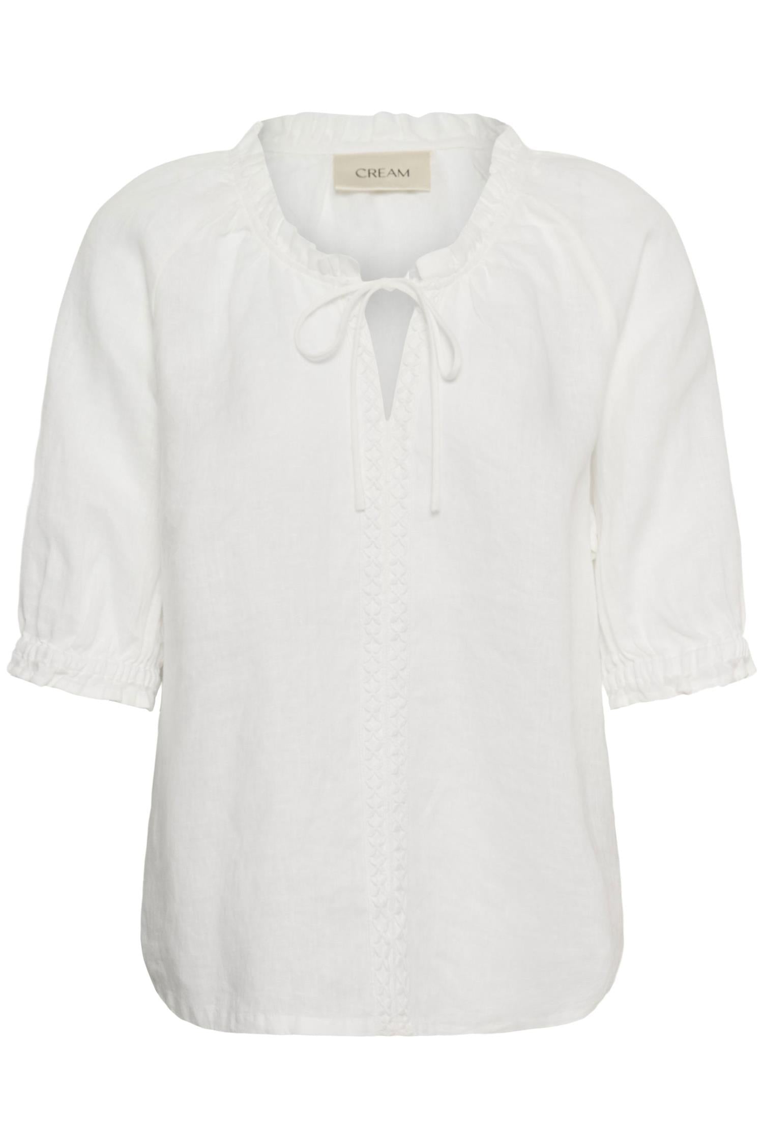 Crbellis Lace Blouse Hvit