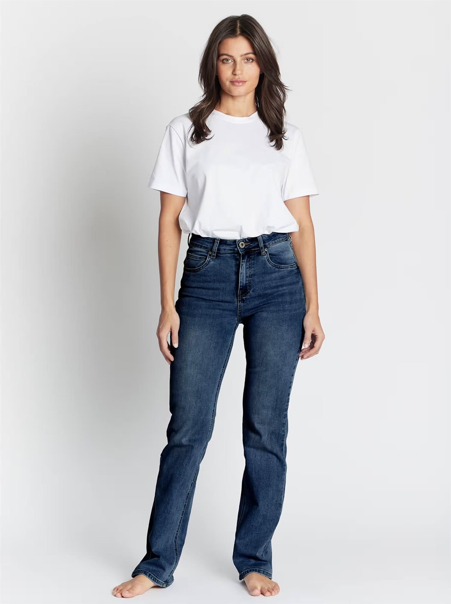 HANA 1016 JEANS Mørkeblå