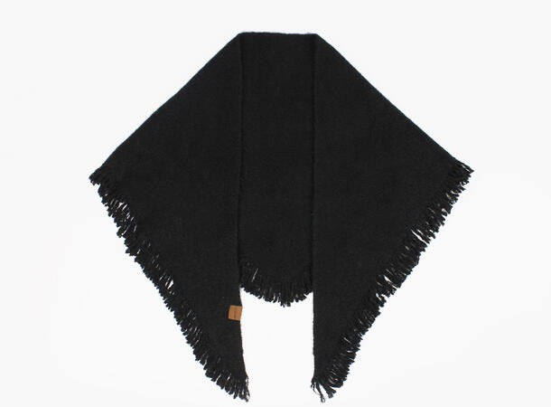 Manzini sjal i ullmix Svart