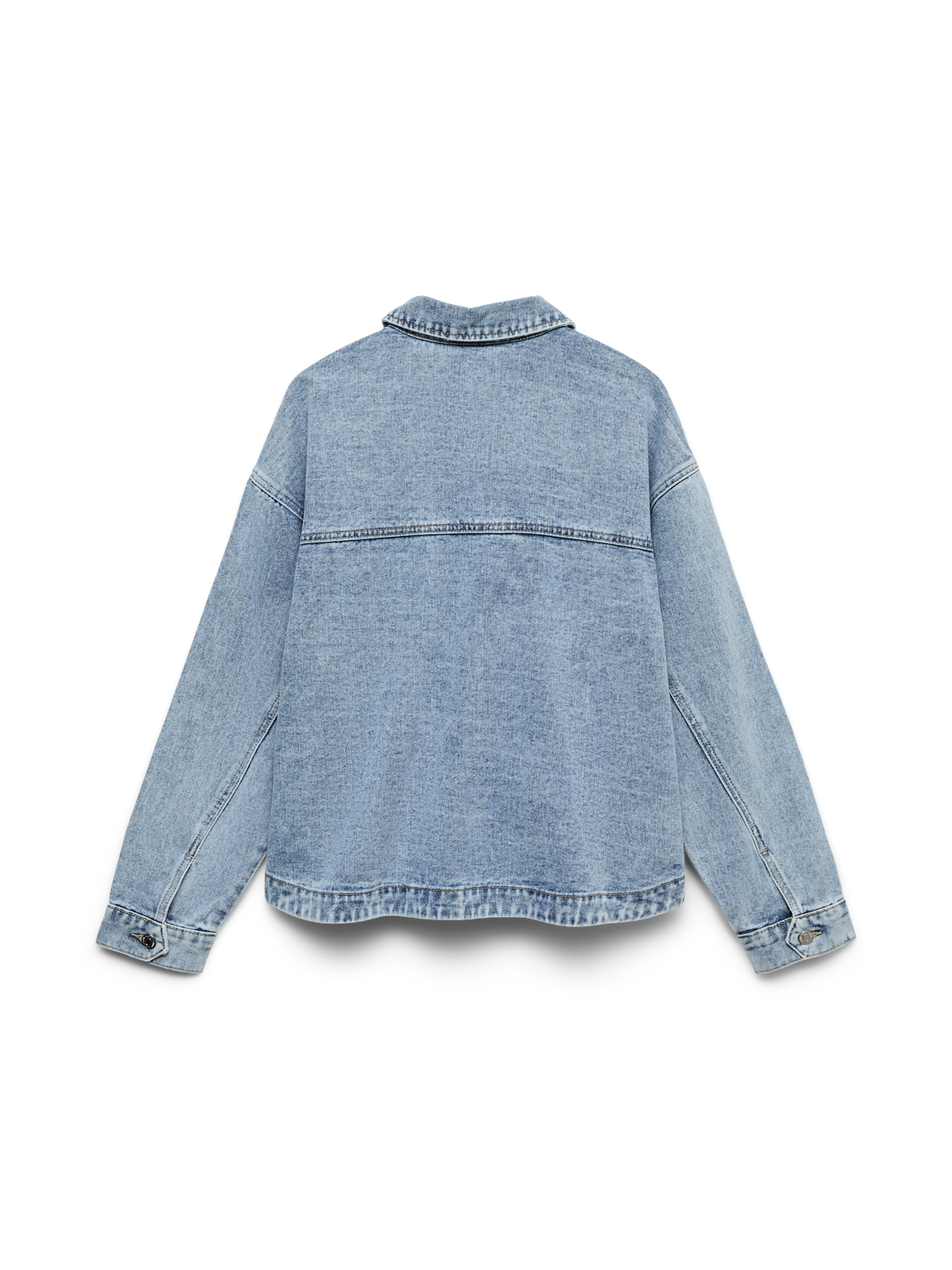 Vmjamie Ls Denim Shacket Mix Ga Noos Blå