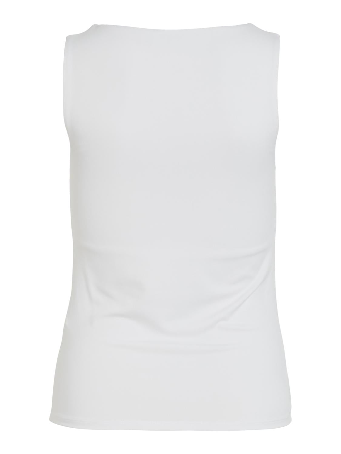 VIKENZA U-NECK S/L TANK TOP Klar Hvit