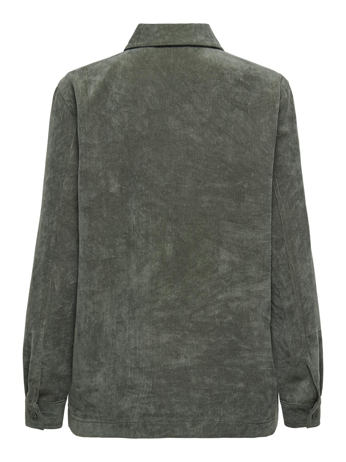 Jdyulla Ohio L/s Loose Shirt Wvn Dia Mørkegrå
