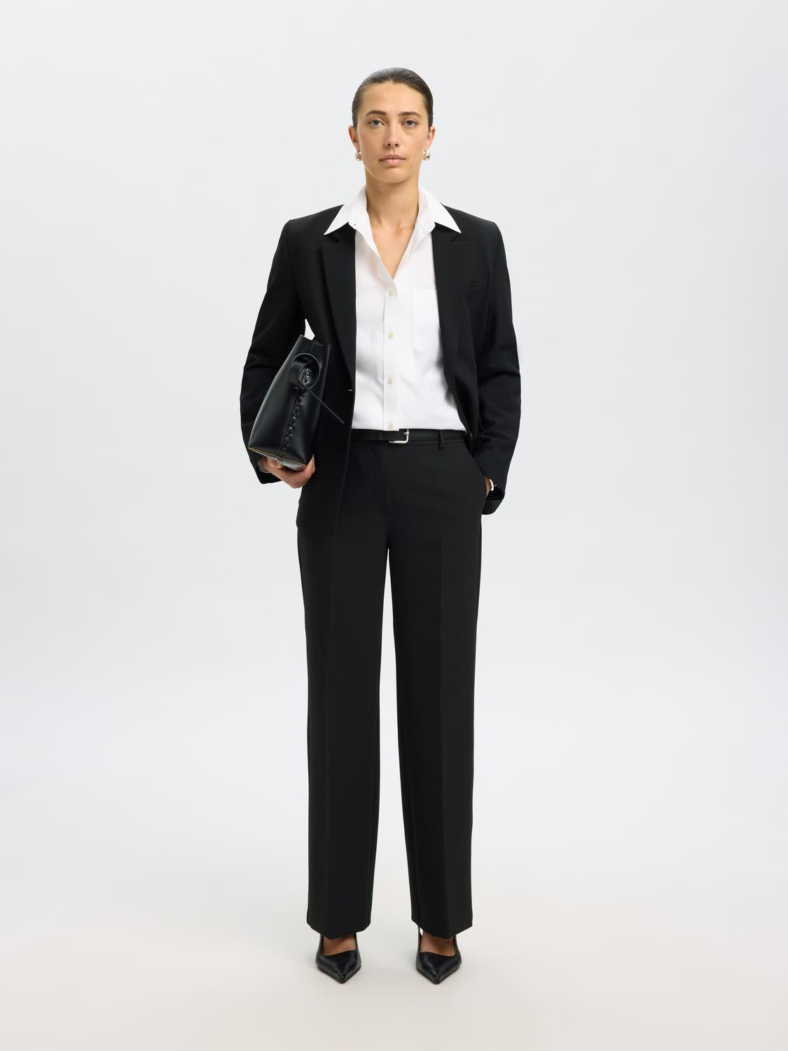 Slfrita Mw Wide Pant Fd Noos Sort