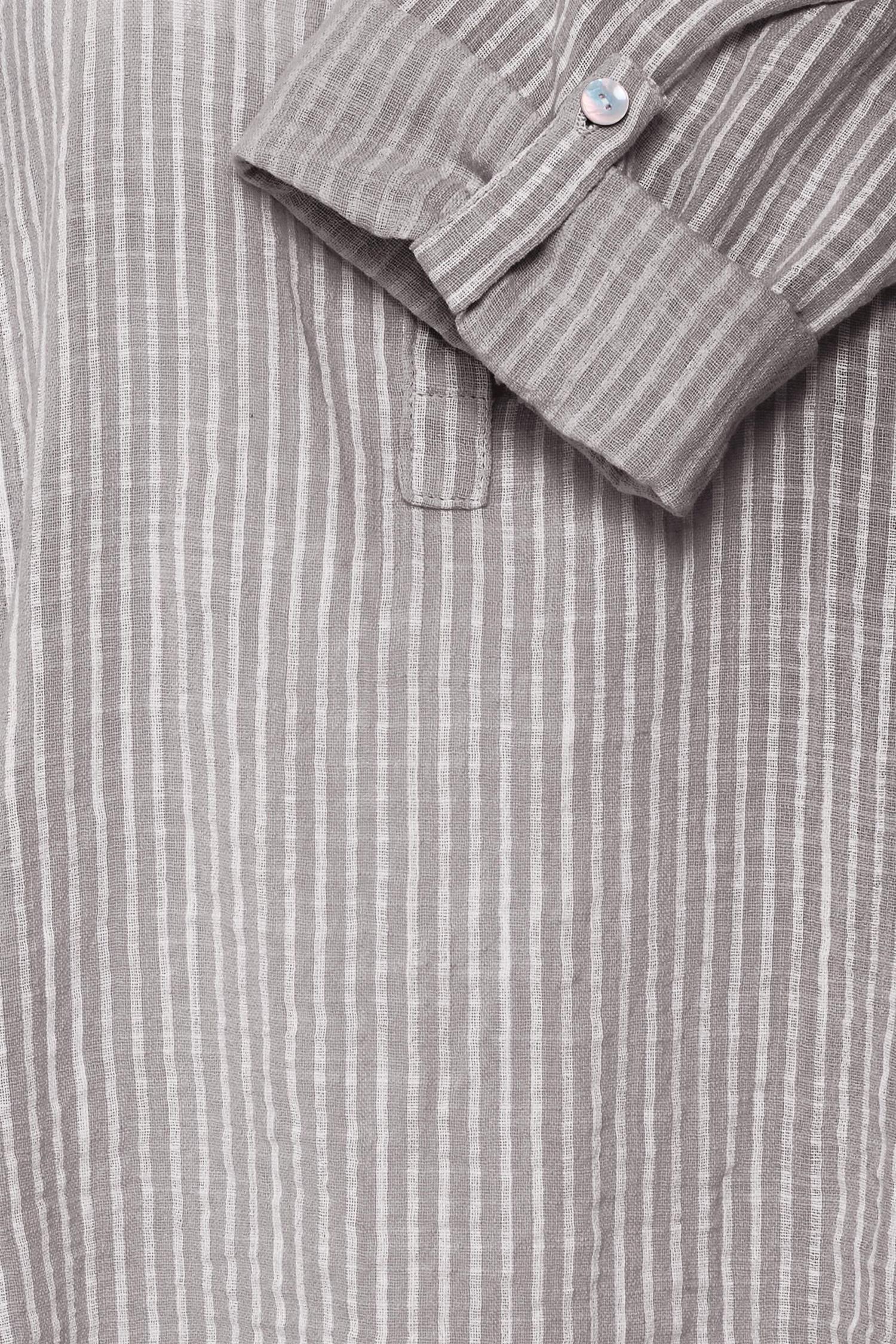 Sbxalexa Stripe Blouse Grå