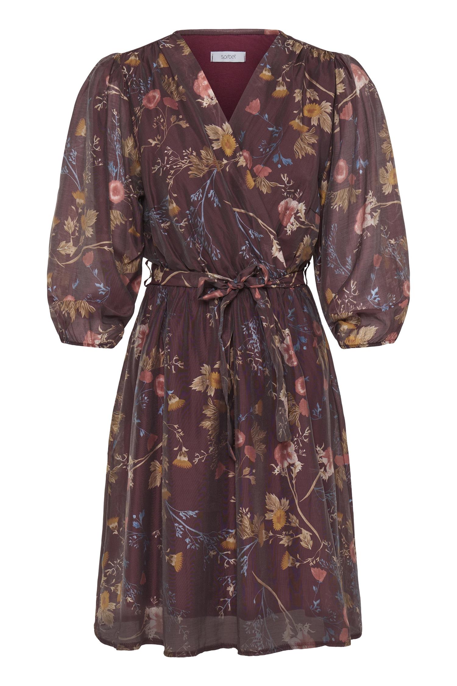 Sbleyia Short Dress Burgunder