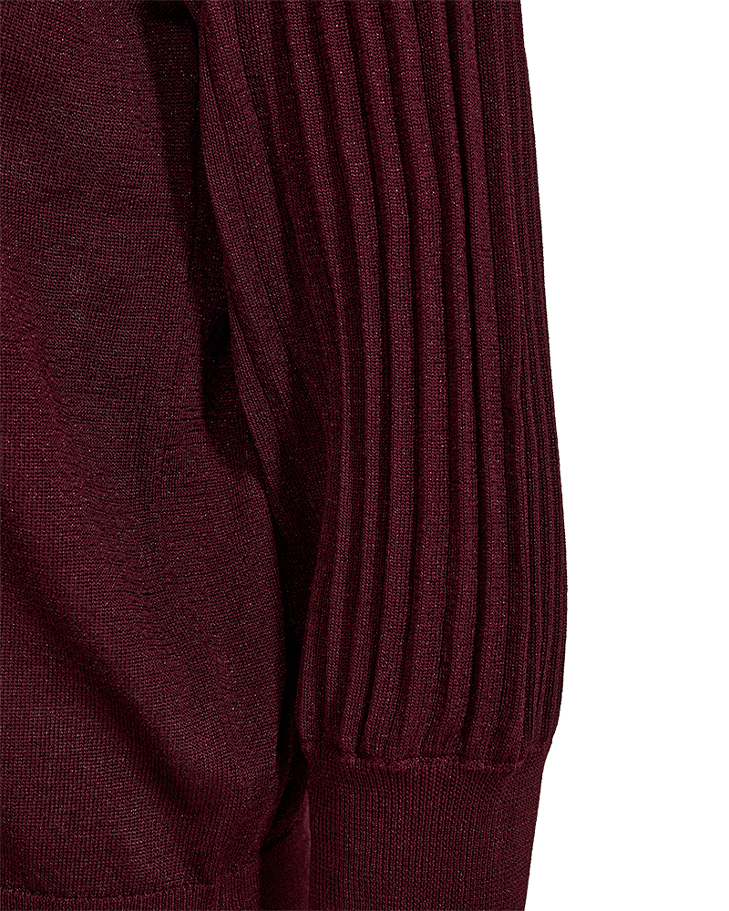 FQGLITTA-PULLOVER Burgunder