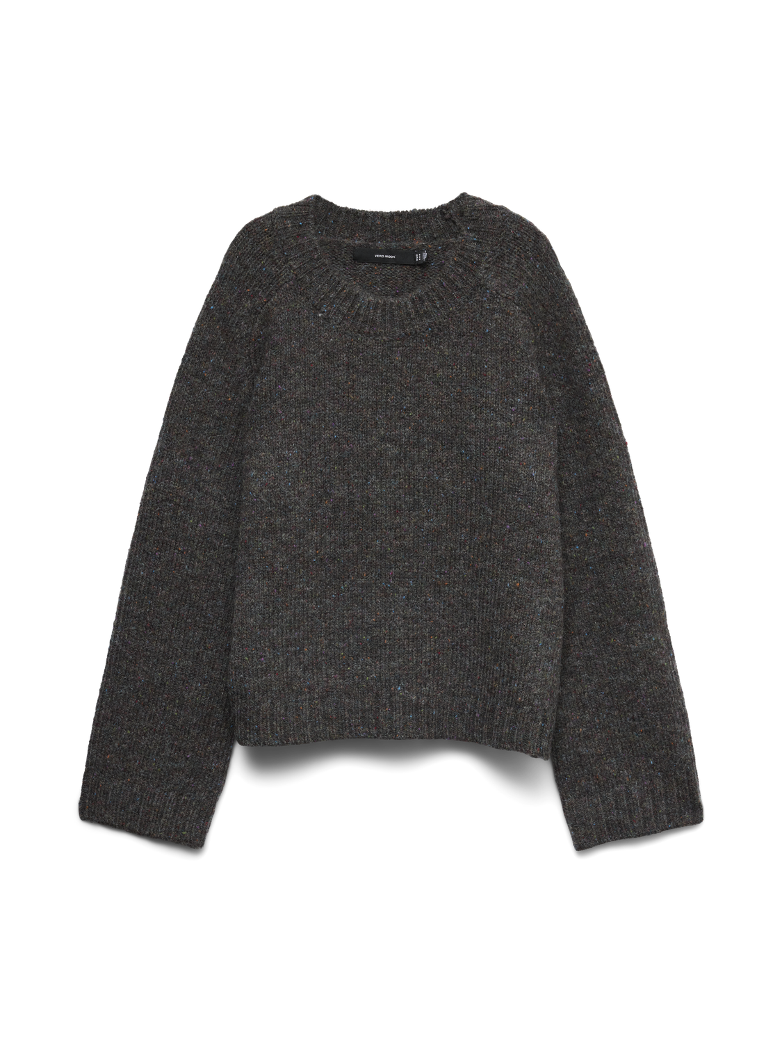 VMINGRID LS O-NECK PULLOVER BOO Mørkegrå