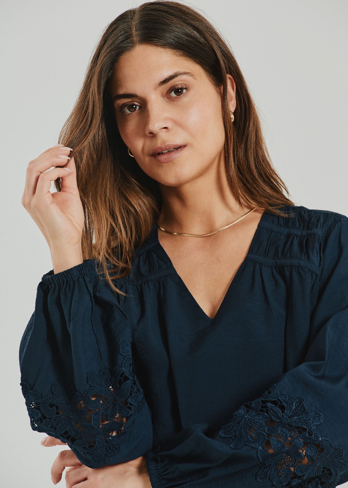 Fqmagda-Blouse Blå