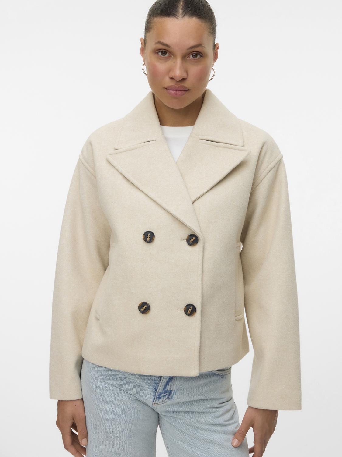 Vmvinceline Short Jacket Noos Lysegrå