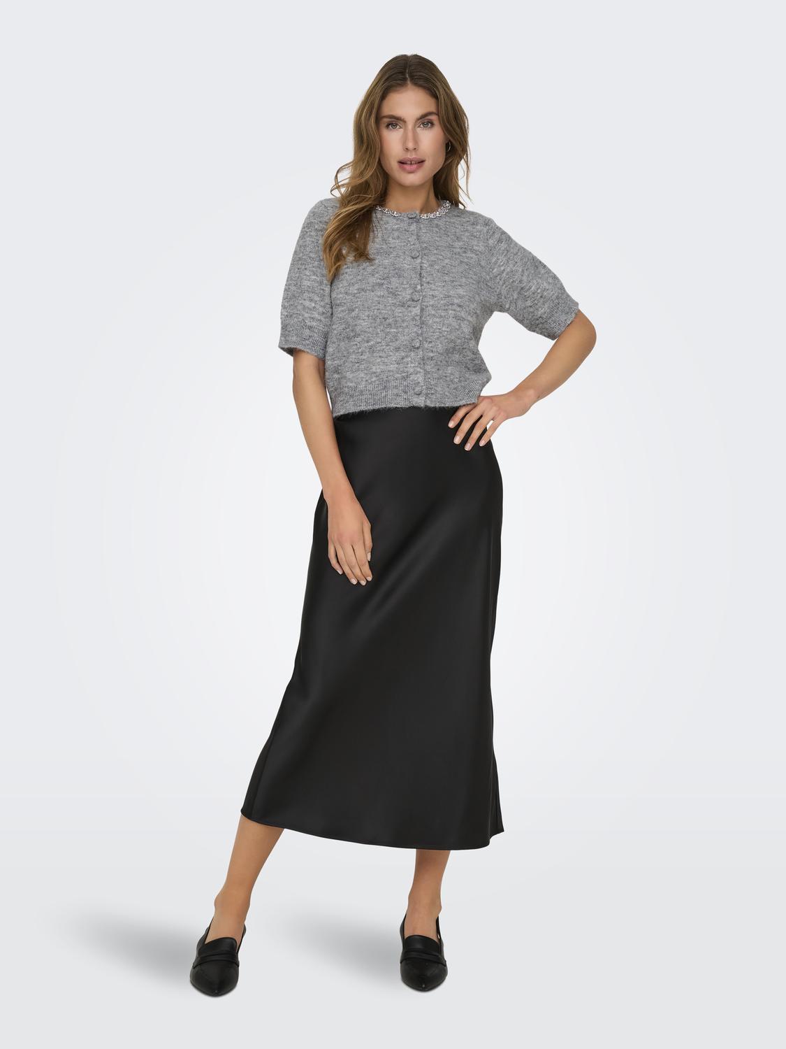 Jdyalva Life 2/4 Embel Cardigan Knt Noos Grå