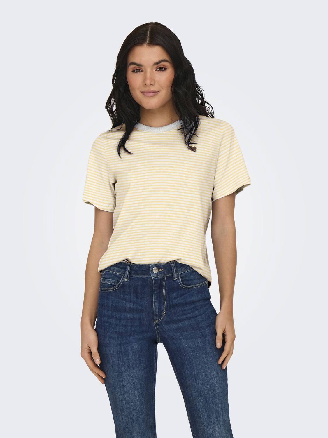 Jdypisa Life S/s Print Top Jrs Noos Gul