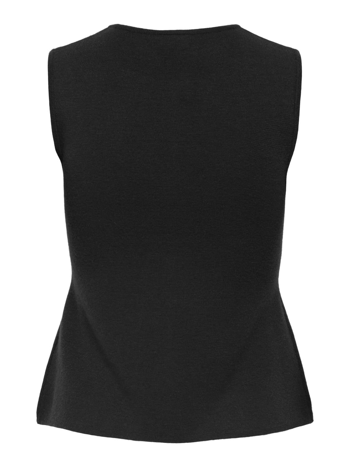 Jdyriley S/l O-Neck Two Way Zip Vest Knt Sort