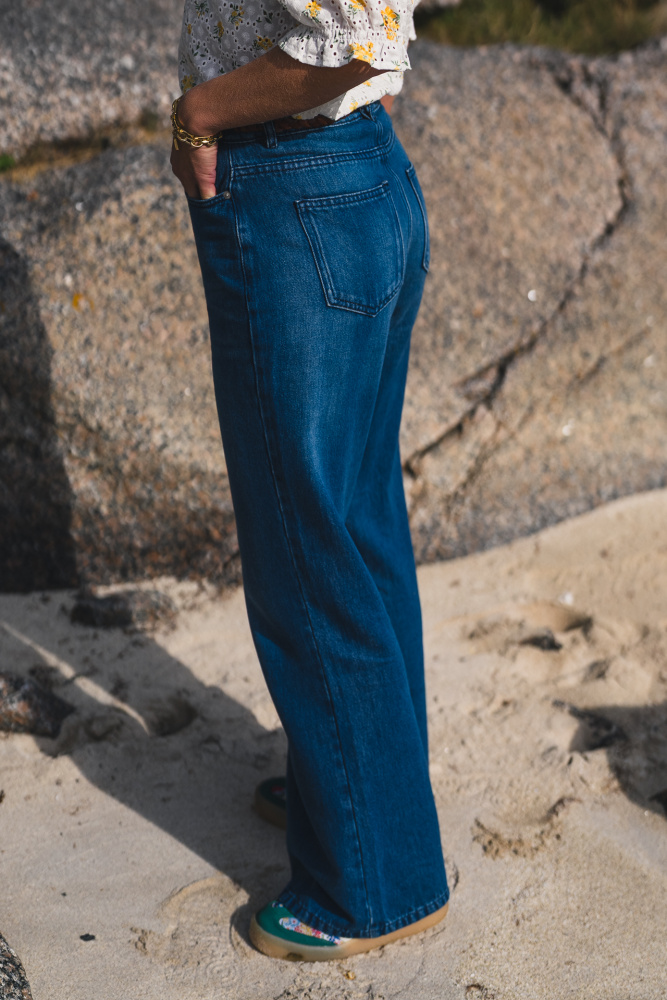 Rauscecilie Hw Pants Blå