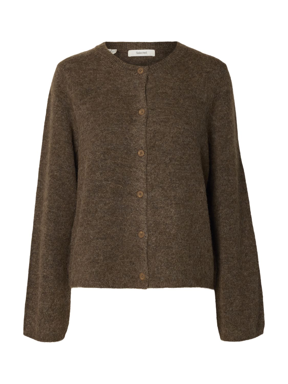 Slwlulu New Ls Knit Cardigan Noos Brun