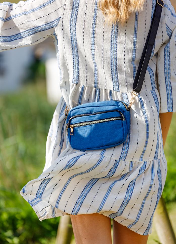 BCVIGGY DENIM BAG SMALL Blå