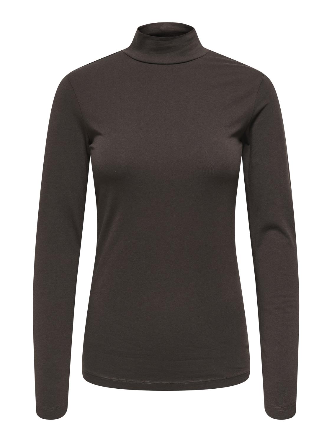 Jdyava New Turtleneck Top Jrs Noos Mørkebrun