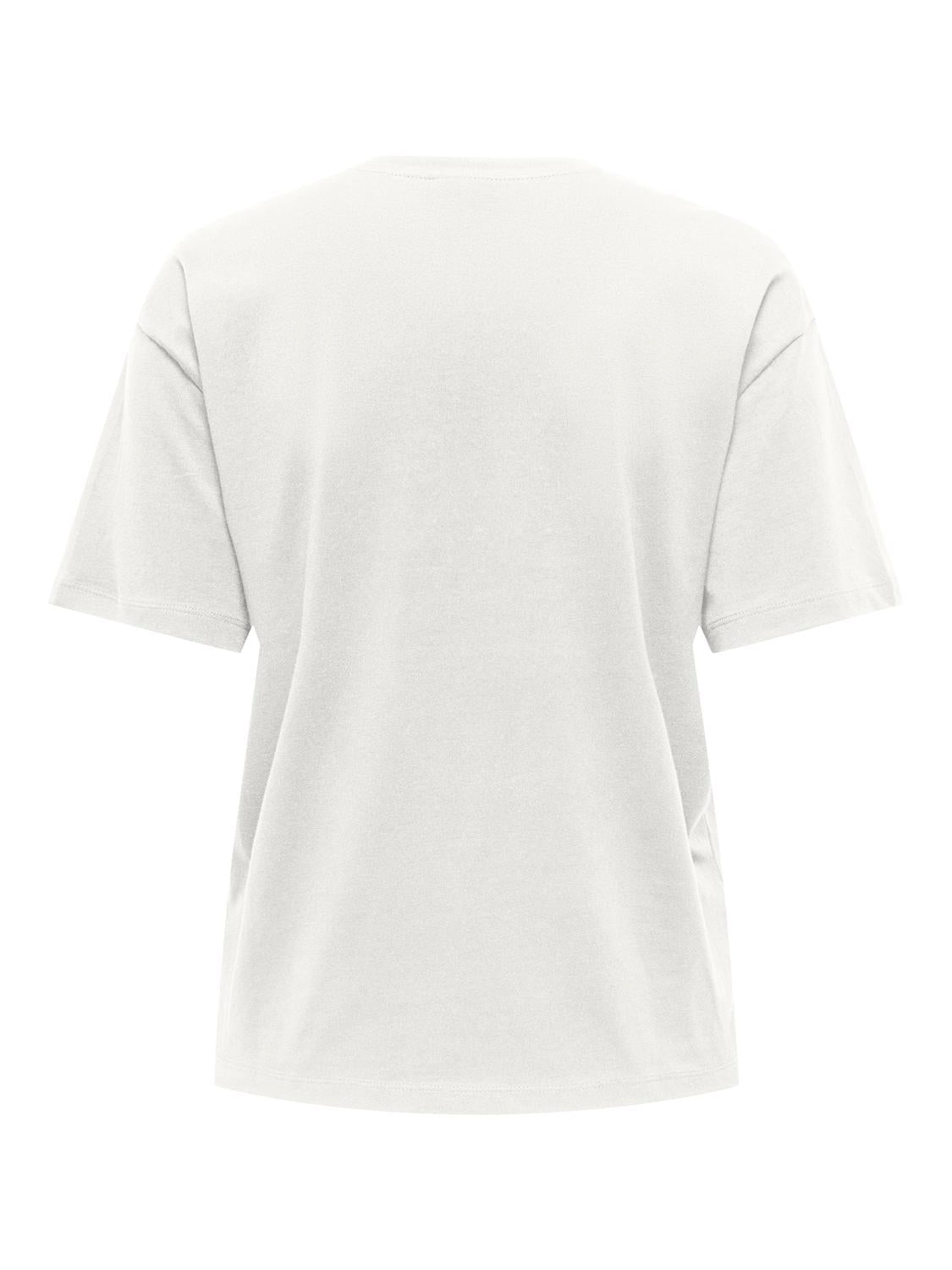 Jdysmilla S/s Stone Top Jrs Hvit