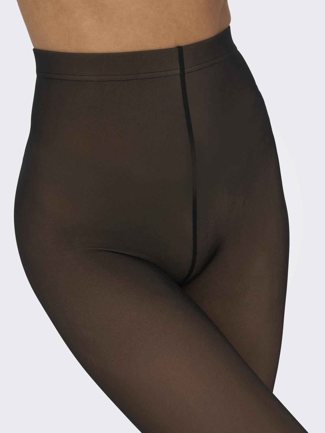 Onltenna 90den Double Layer Tights Sort