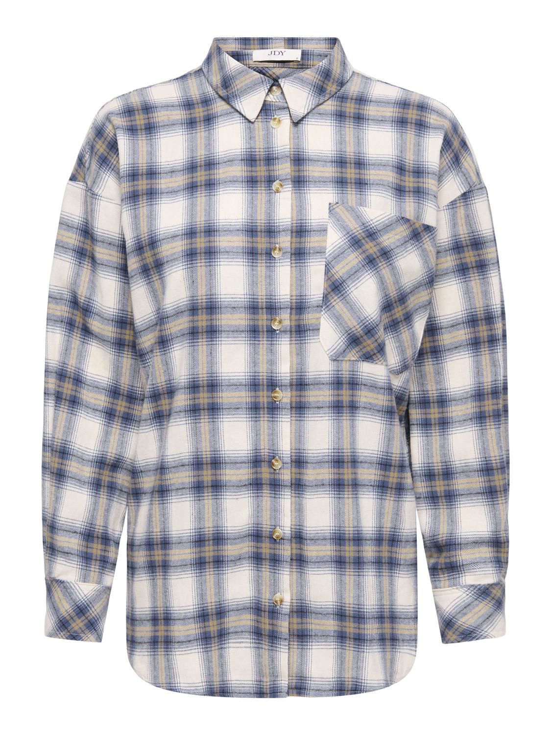 Jdymauve L/s Check Loose Shirt Wvn Hvit