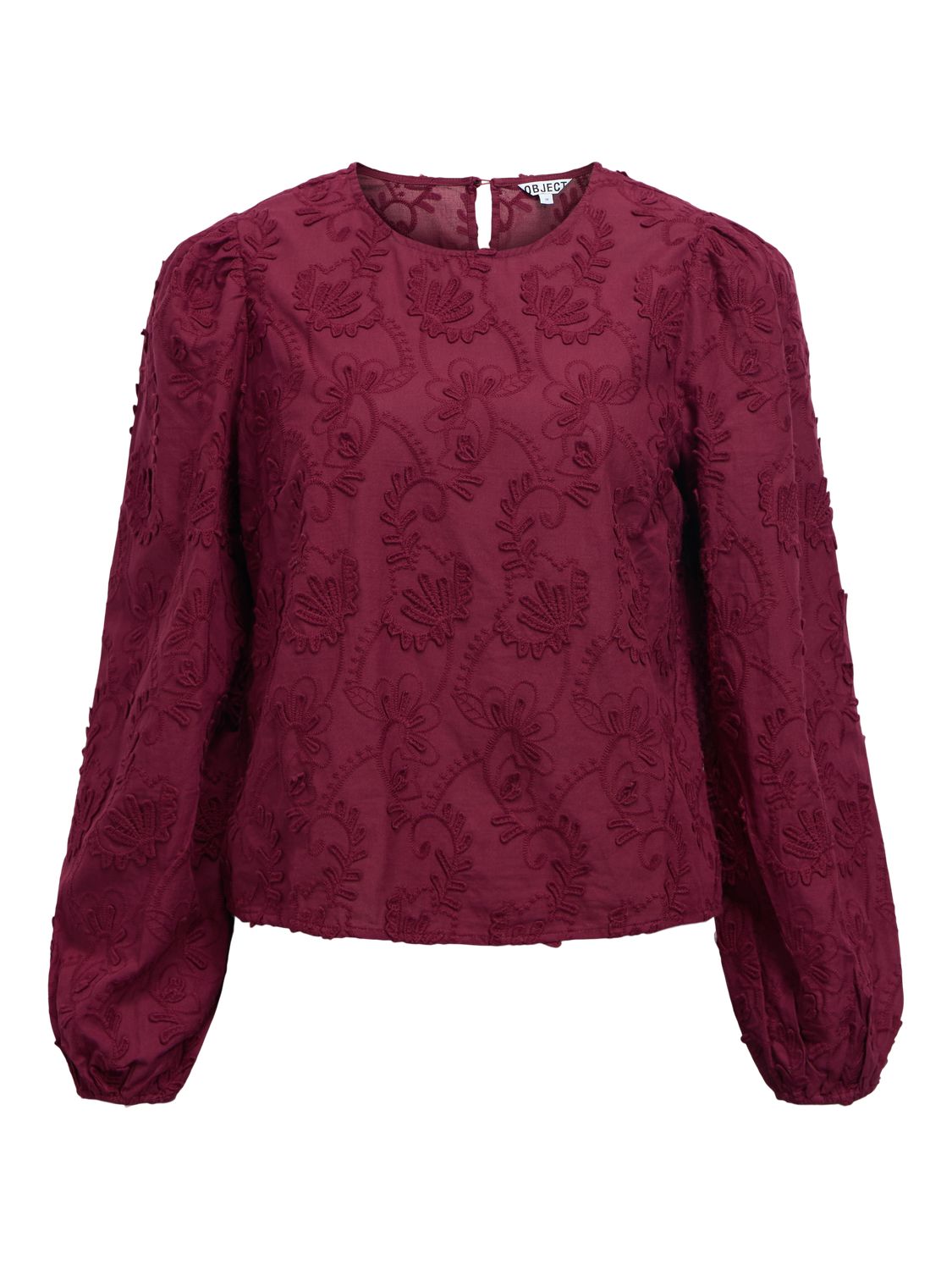 Objmya Re L/s Top Noos Burgunder